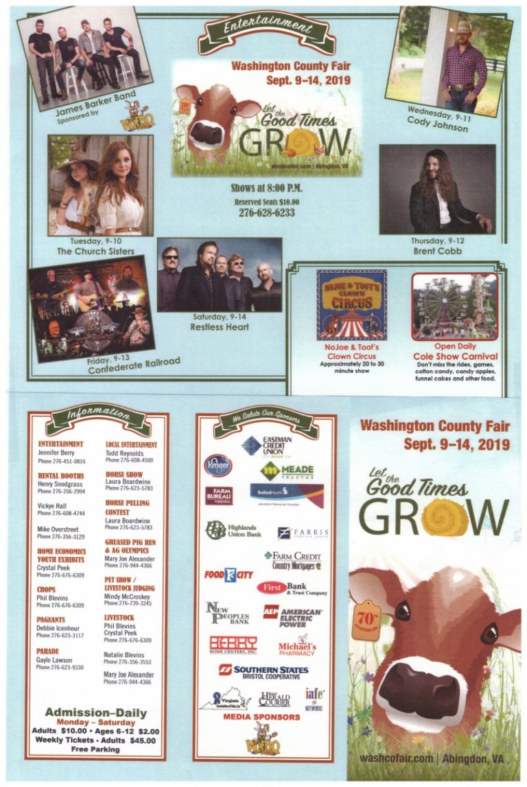 Schedule – County Fair Grounds – Washington County Virginia Schedule – County Fair Grounds – Washington County Virginia
