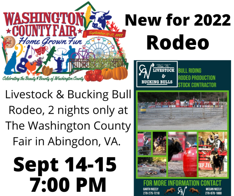 RODEO AT THE FAIR County Fair Grounds Washington County Virginia