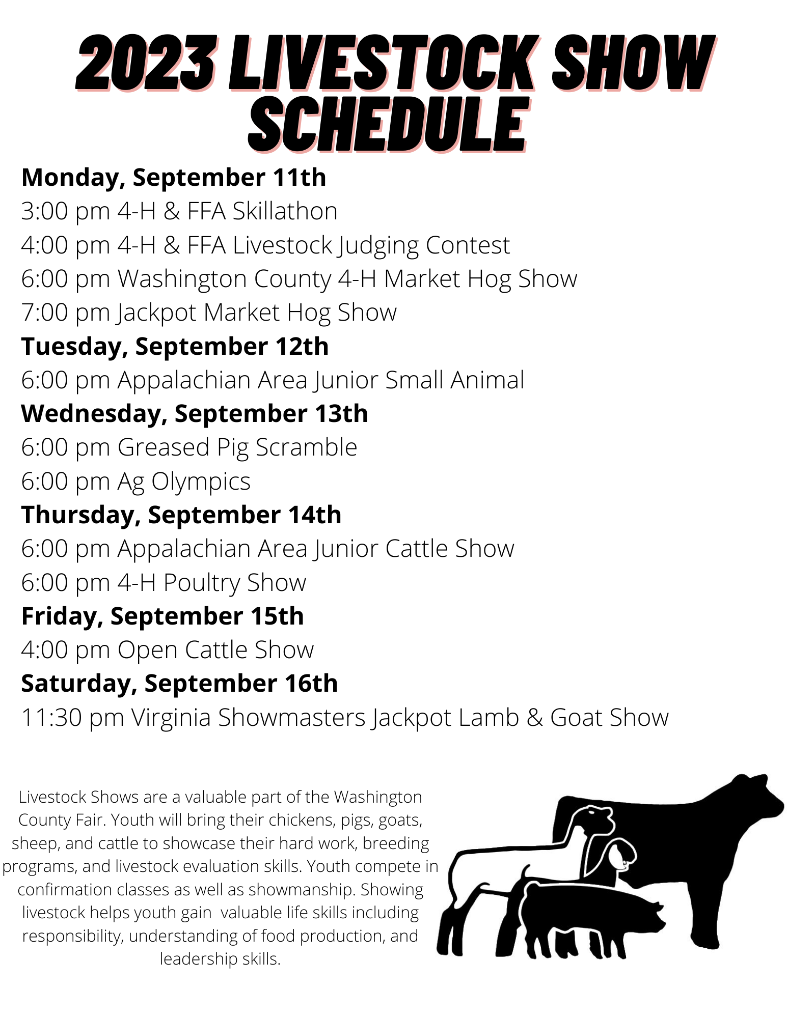 Livestock Show County Fair Grounds Washington County Virginia