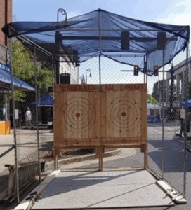 Free Axe Throwing at the Fair